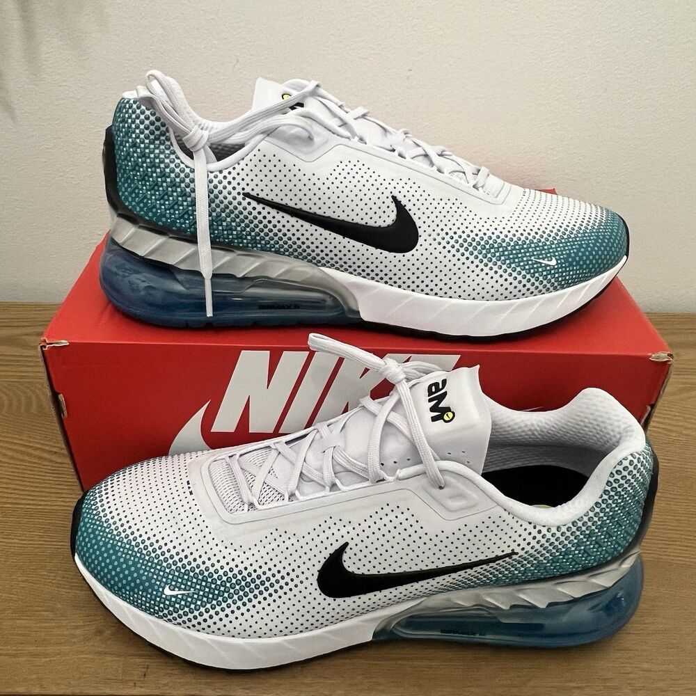 Nike Air Max Phoenix Men Running Shoes Size 11.5 White Turquoise Blue FZ5307 105